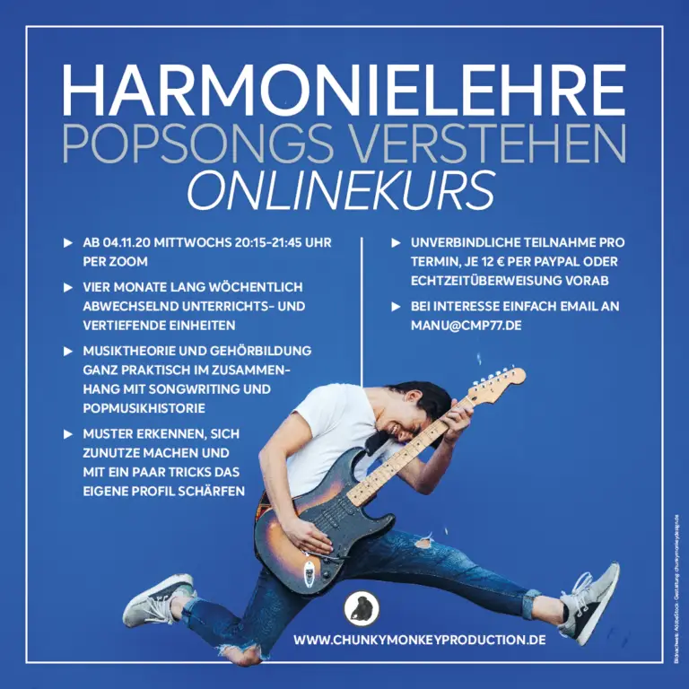 Harmonielehre. Popsongs verstehen. Onlinekurs